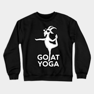 Goat Yoga With Goat Crewneck Sweatshirt